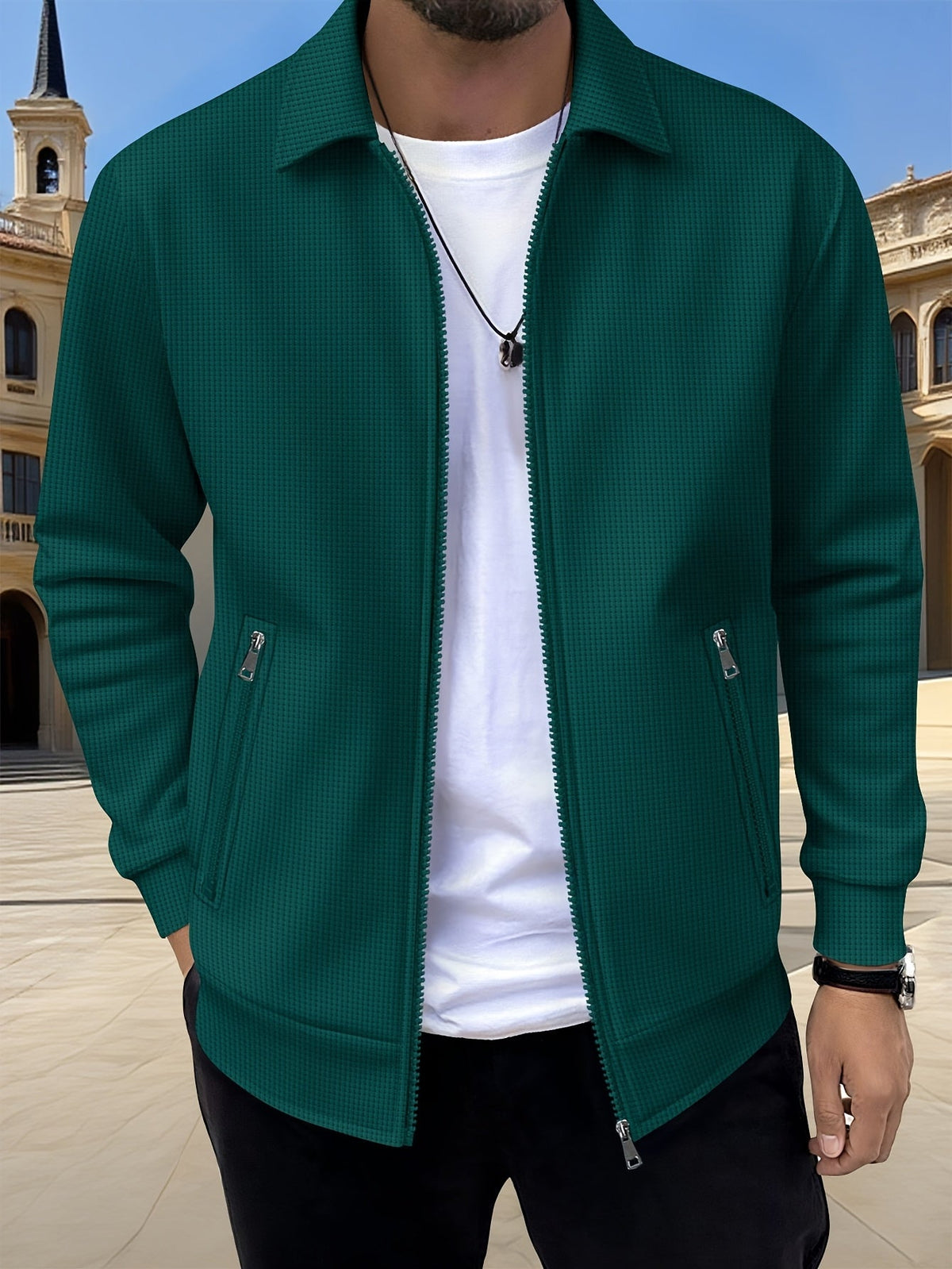 Cameron | Textured Zip Jacket Image