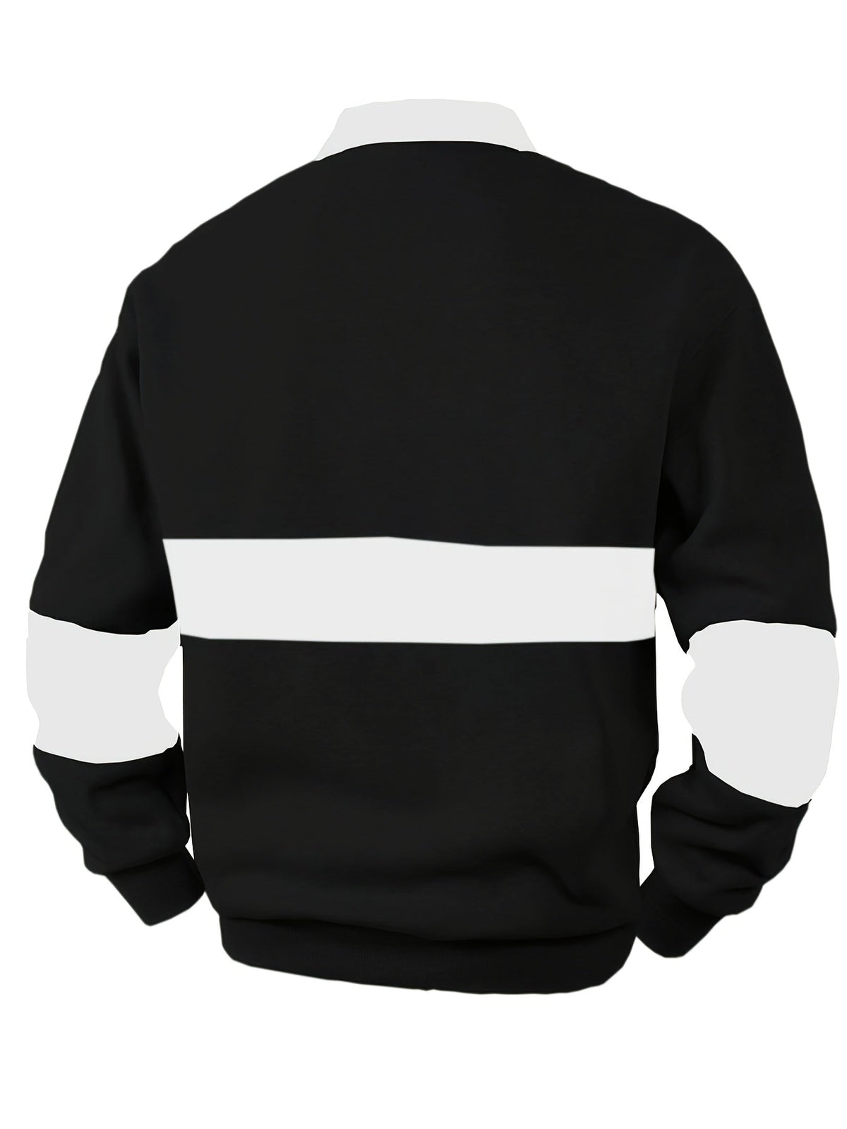 Grayson | Colour-Block Long Sleeve Polo Shirt Image