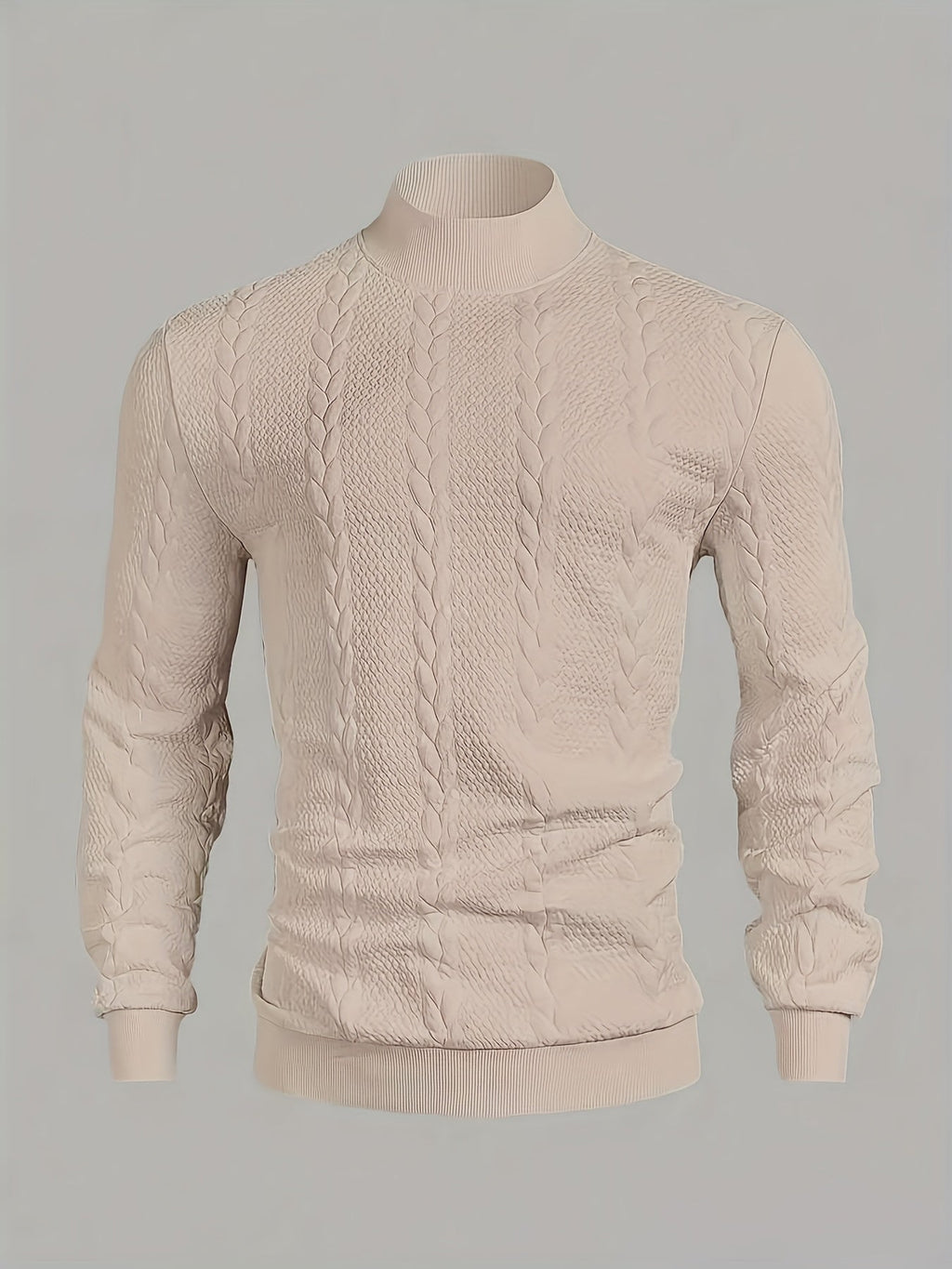Merritt | Textured High-Neck Sweatshirt