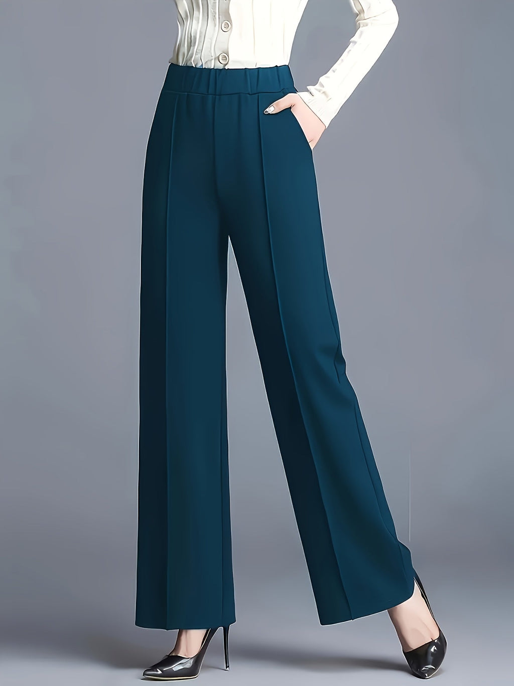 Claudia | High-Waisted Wide-Leg Pants