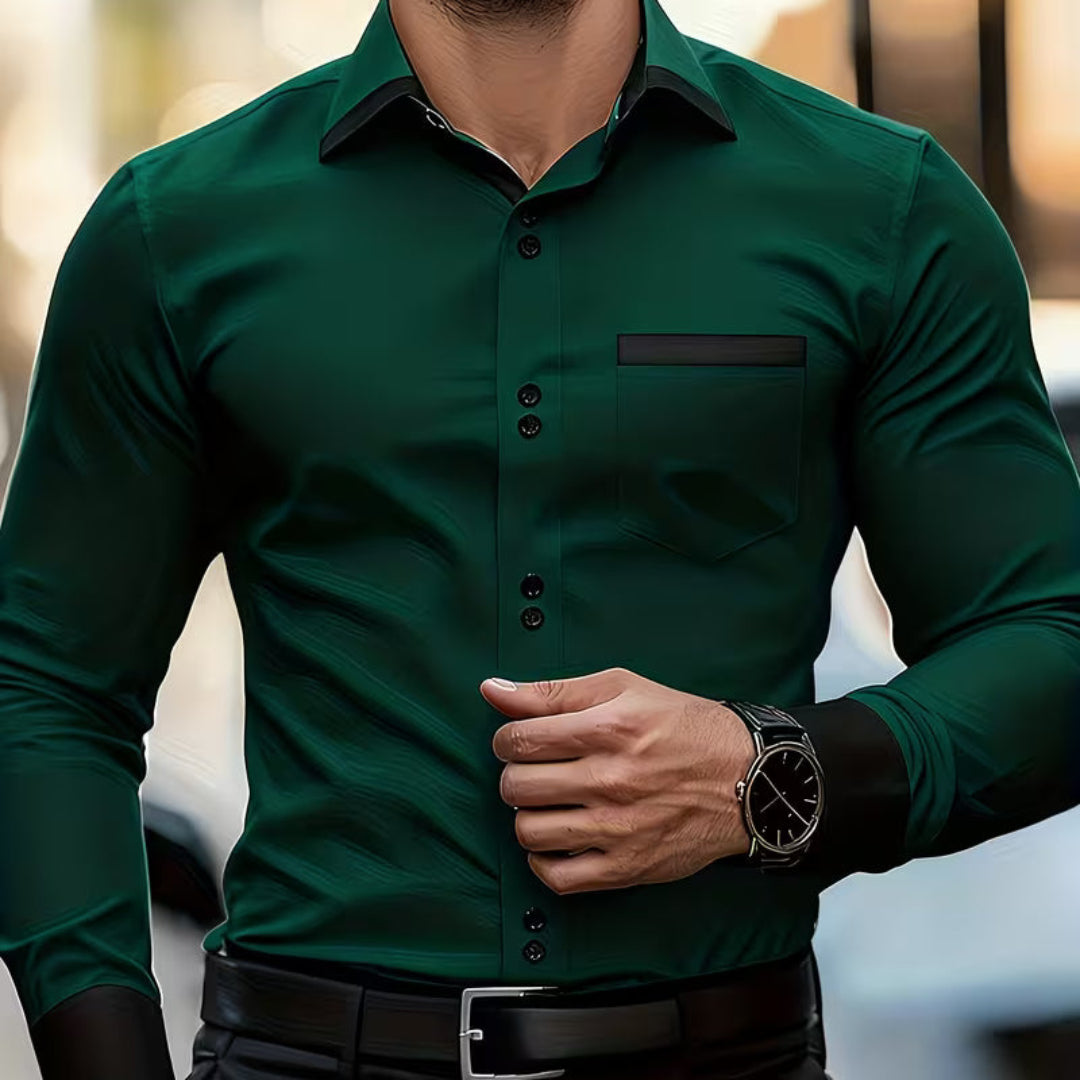 Maximo | Classic Button Collared Fit Shirt Image