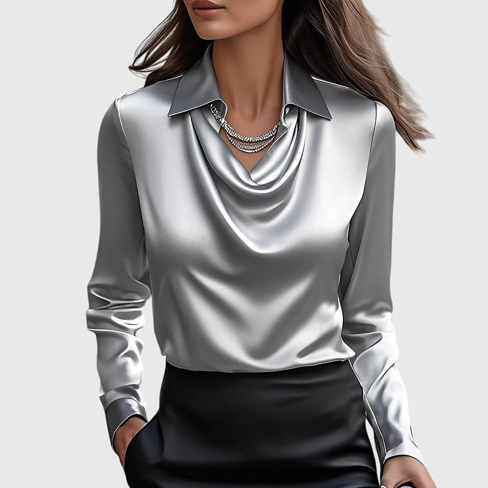Cordelia | Draped Elegant Blouse Image