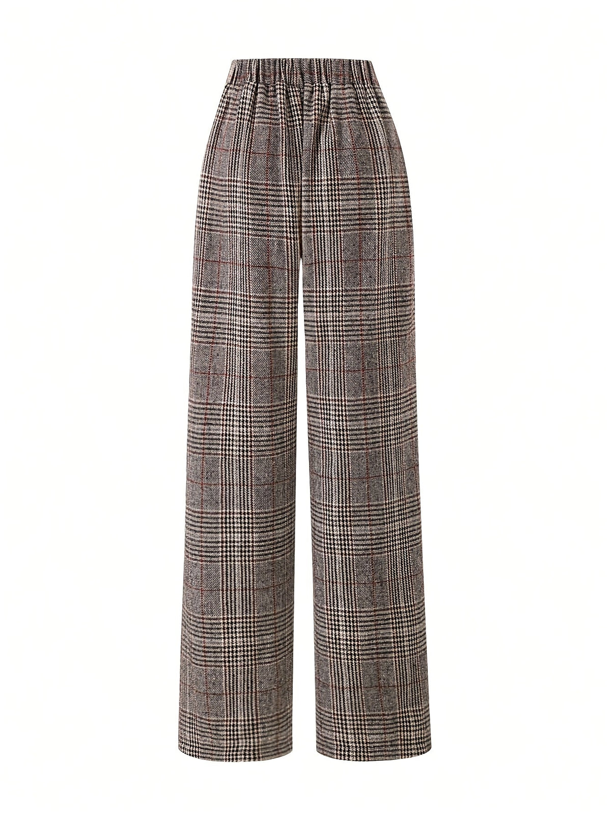 Matilda | Wide-Leg Plaid Trousers