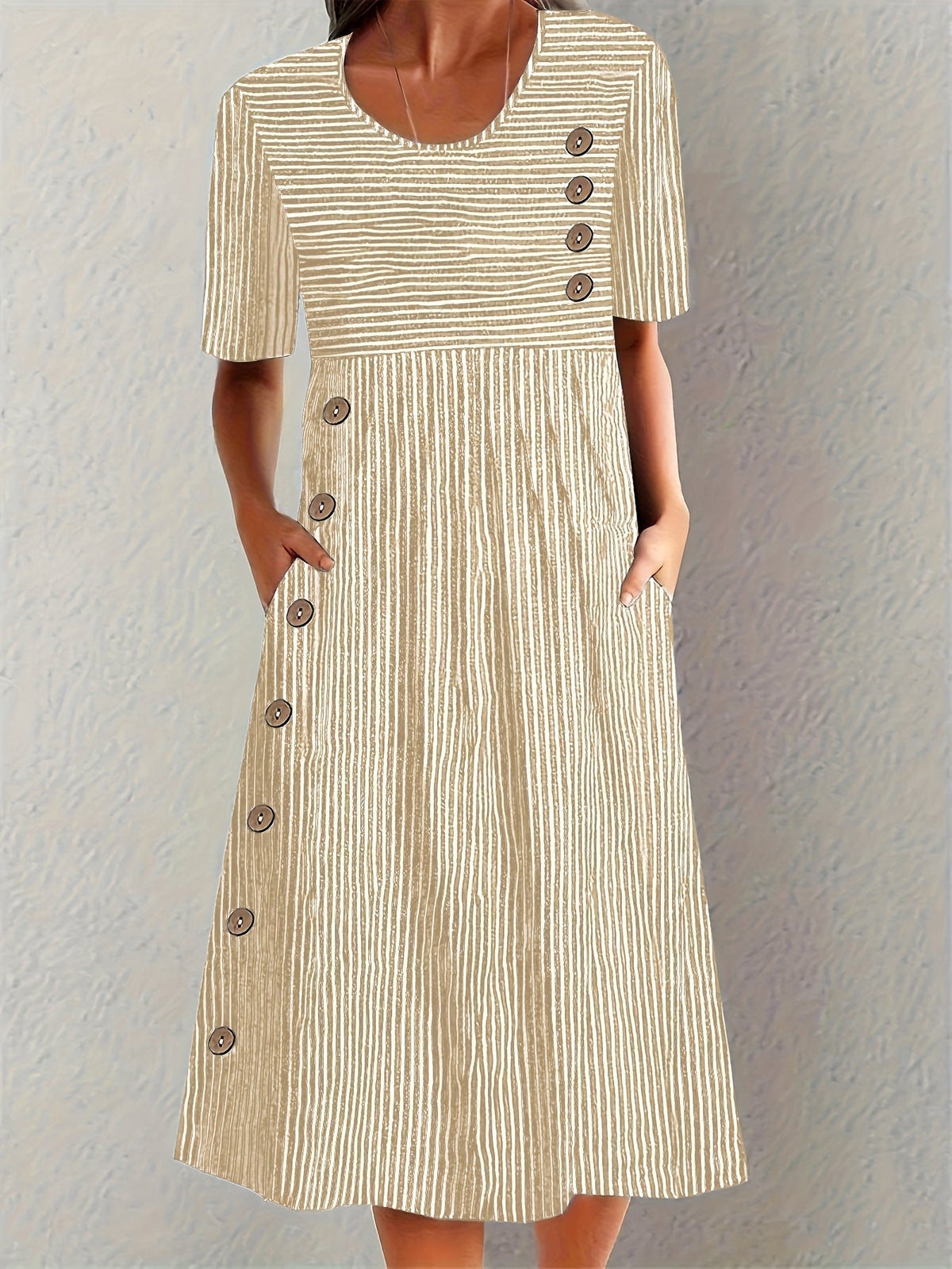 Lillian | Striped Summer Dress Image
