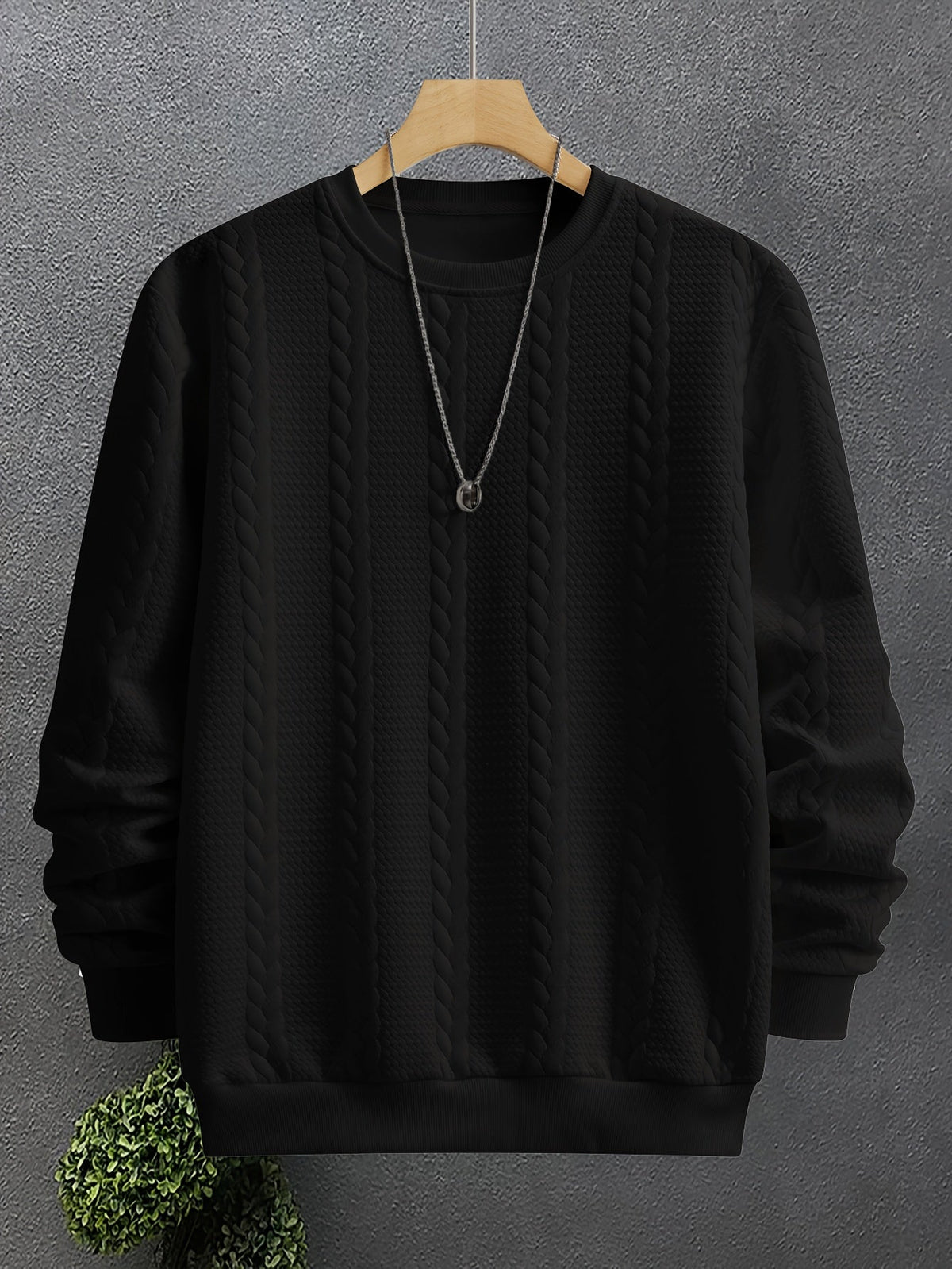 Thatcher | Textured Crew Neck Sweatshirt Image