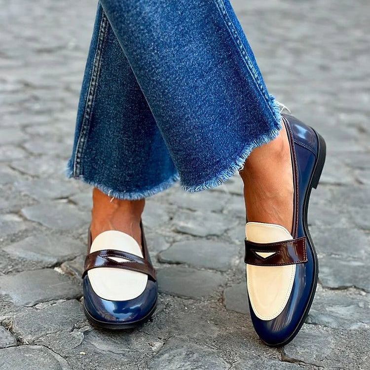 Shiloh | Elegant Premium Two-Tone Loafer Image