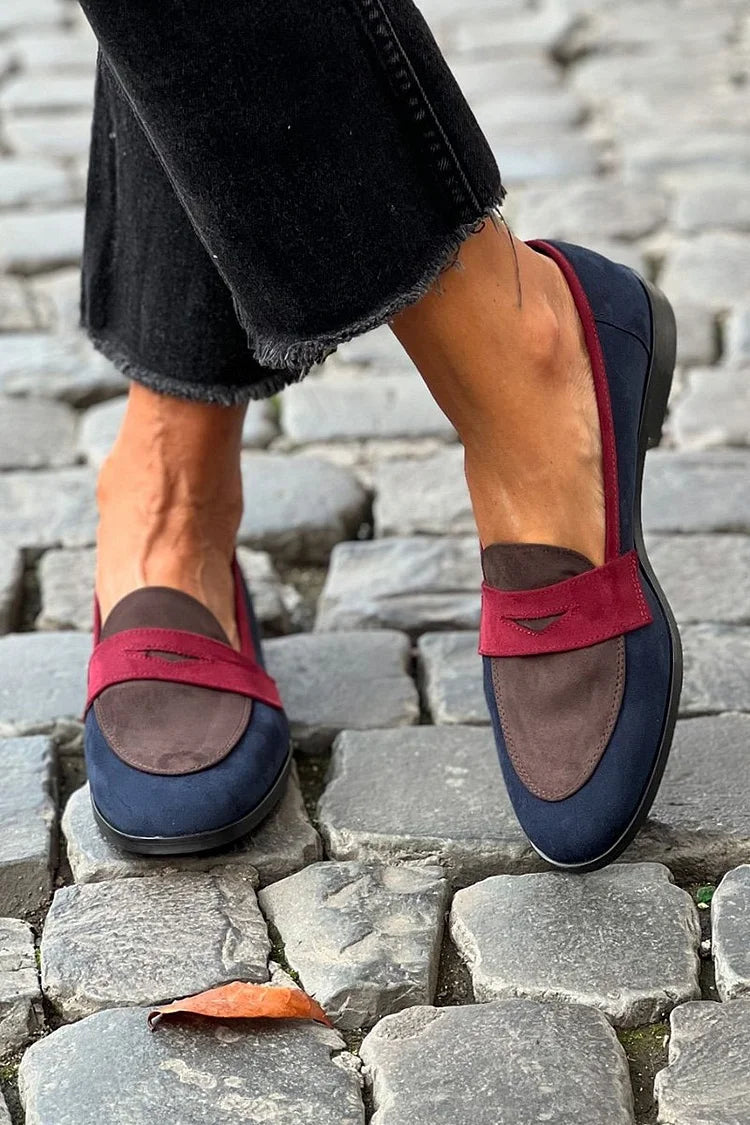 Jane | Stylish Color Block Loafers Image