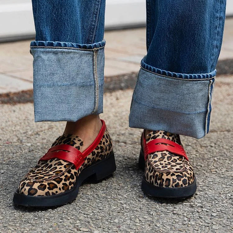 Taylor | Classic Leopard Print Loafer Image