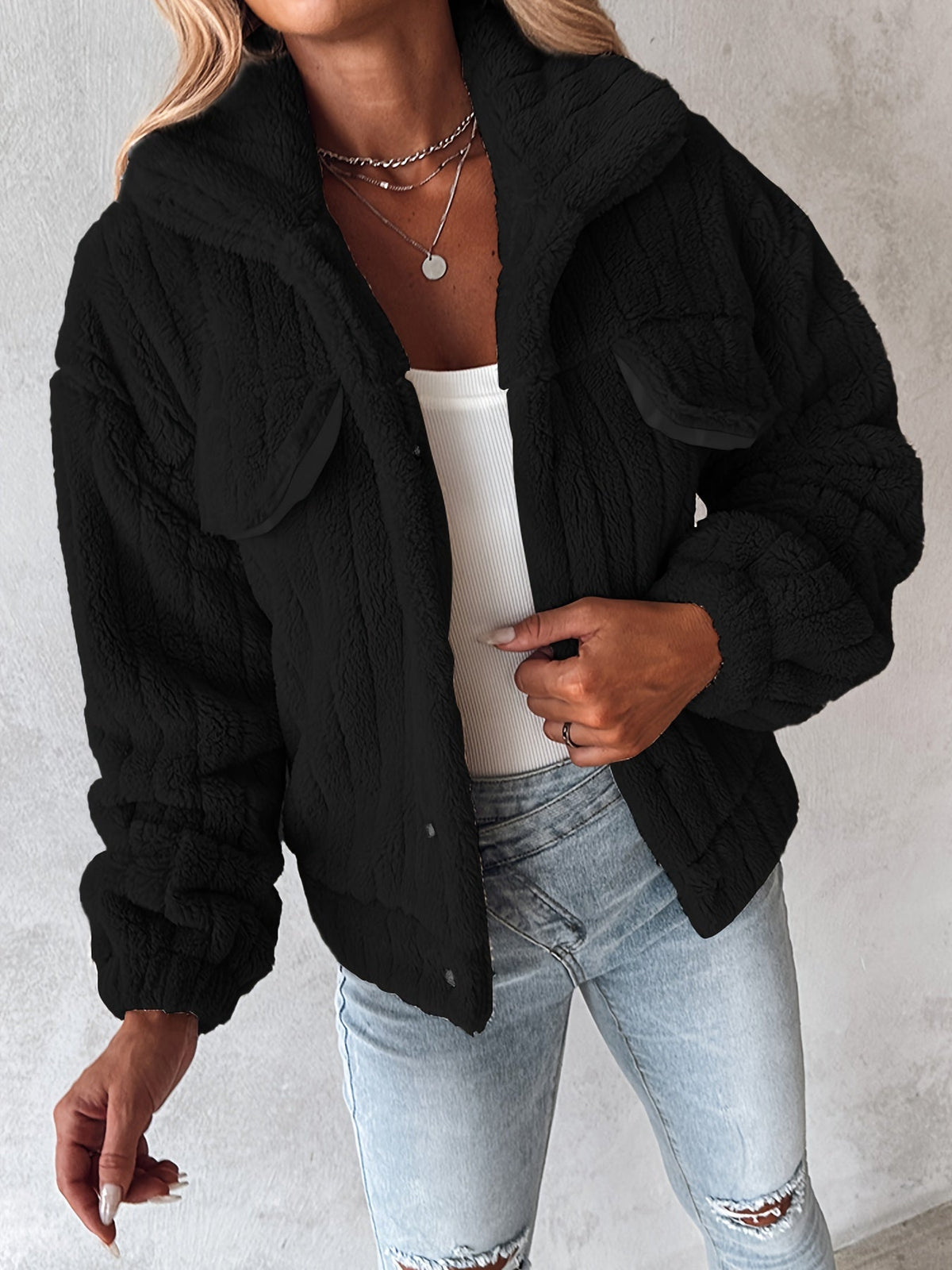Maribel | Cozy Textured Jacket Image