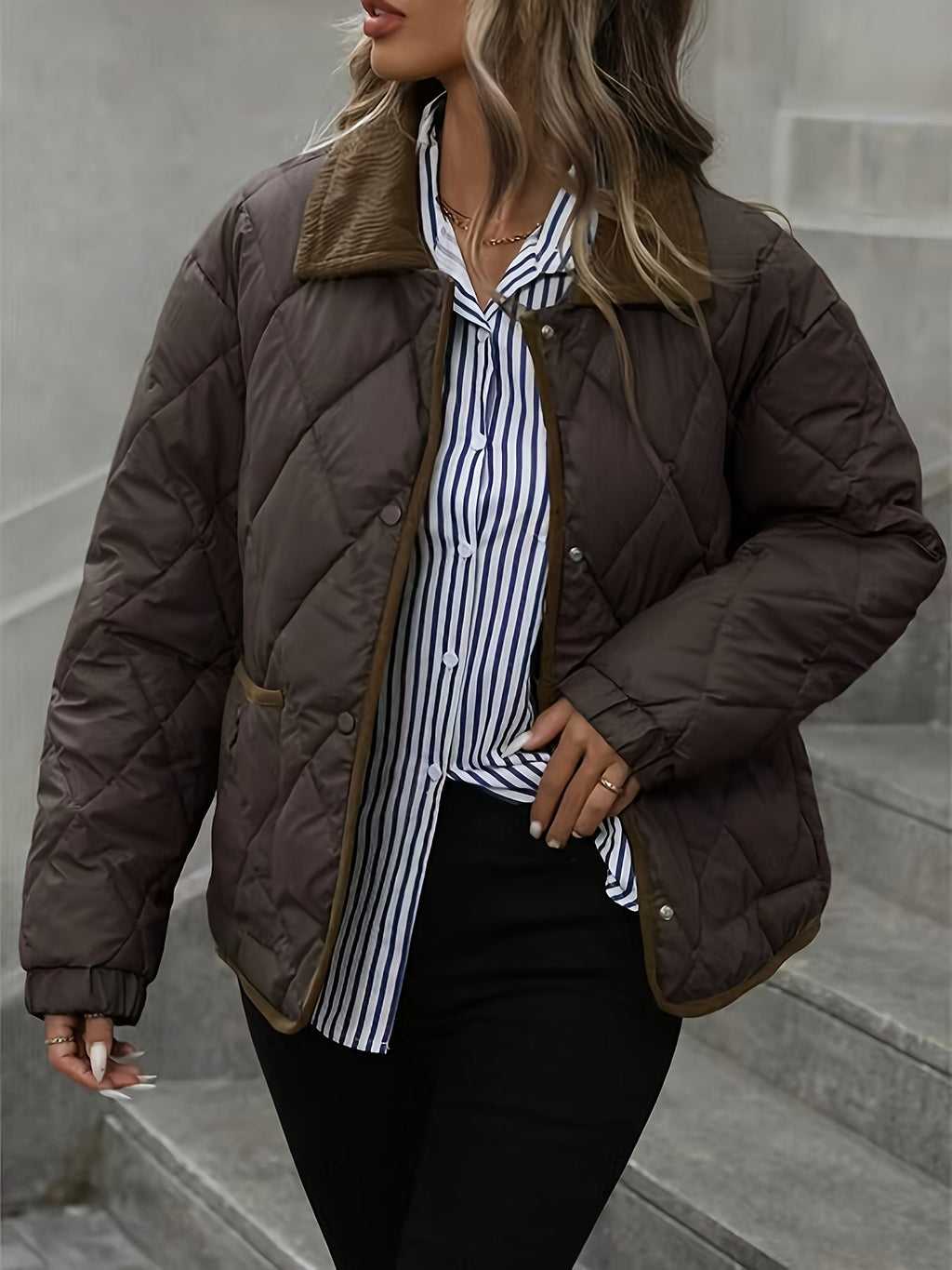 Imogen | Diamond-Quilted Padded Jacket