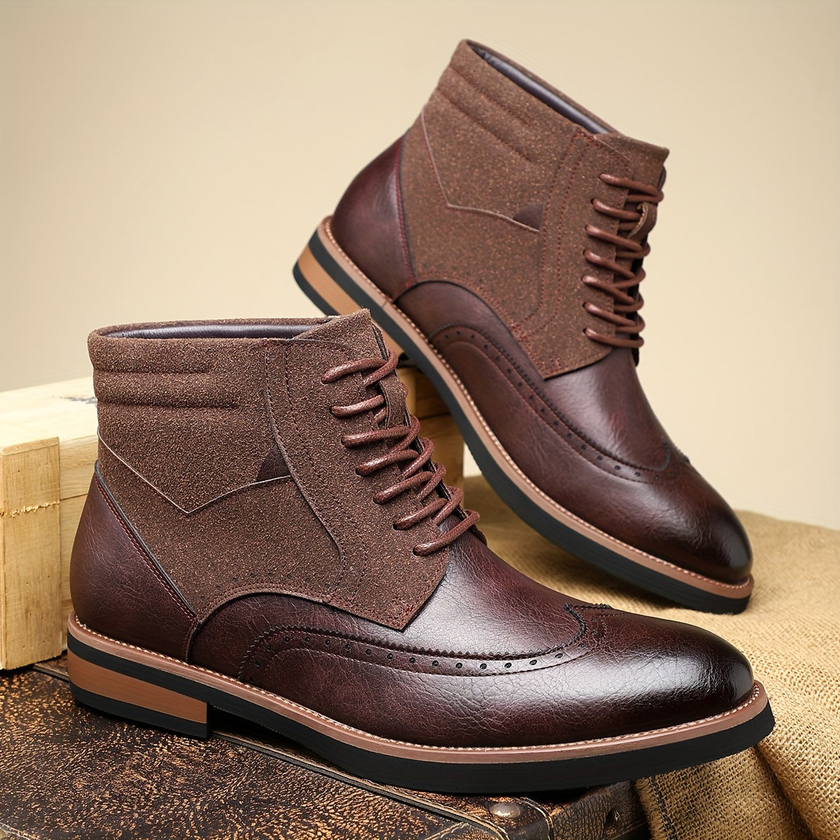 Roland | Classic Wingtip Ankle Boots Image