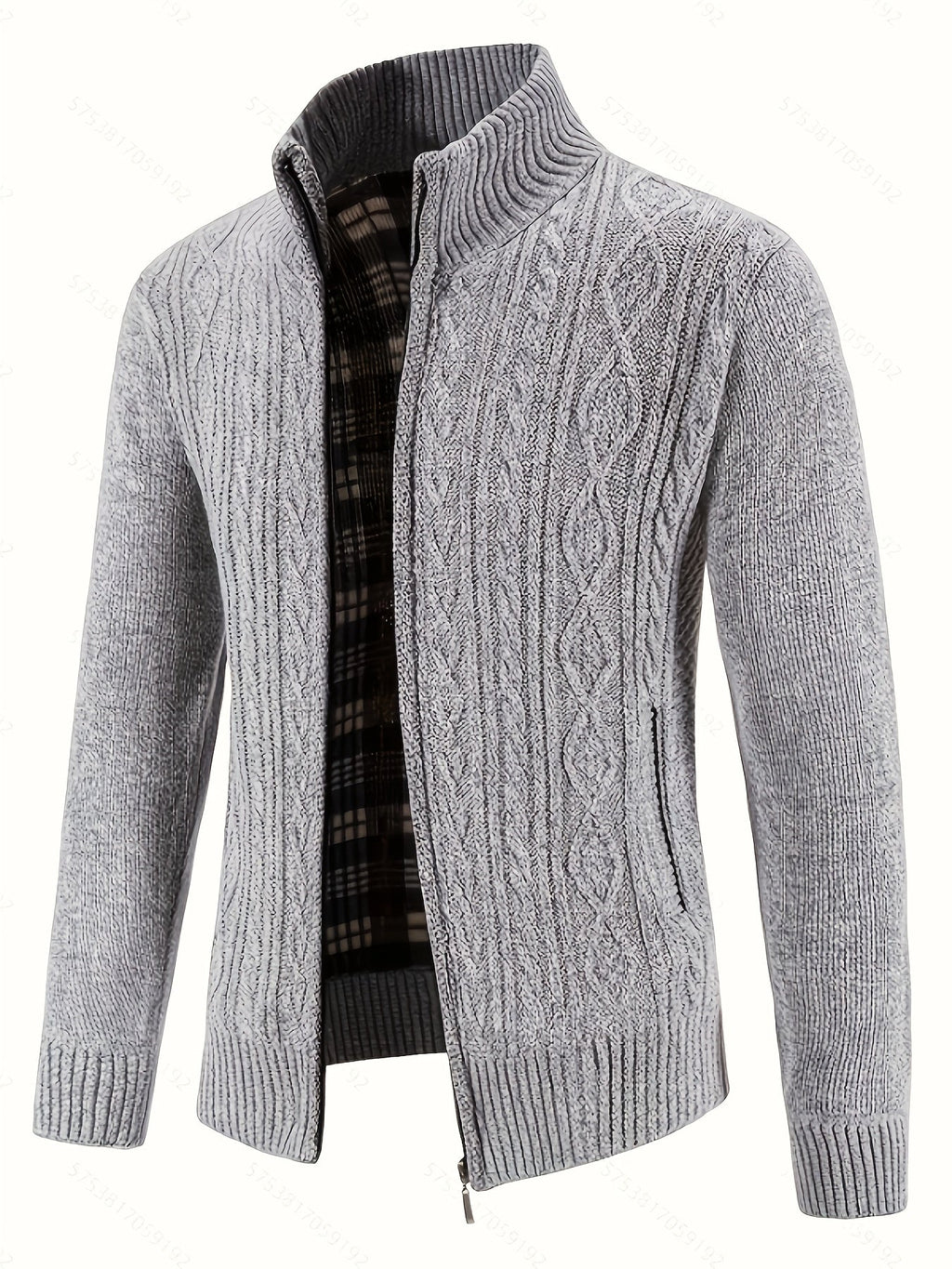 Walter | Textured Full-Zip Cardigan