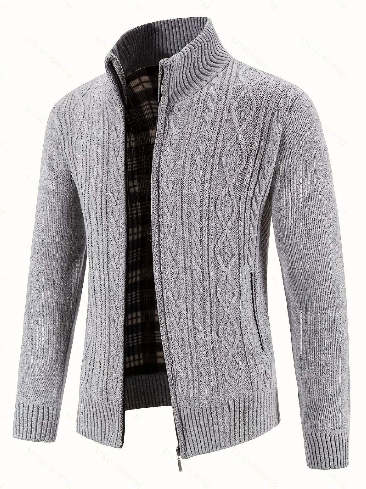 Walter | Textured Full-Zip Cardigan
