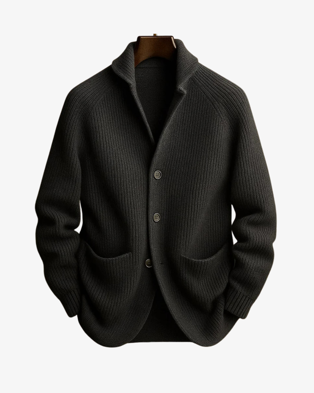 Elliot | Tailored Button-Front Knit Cardigan Image