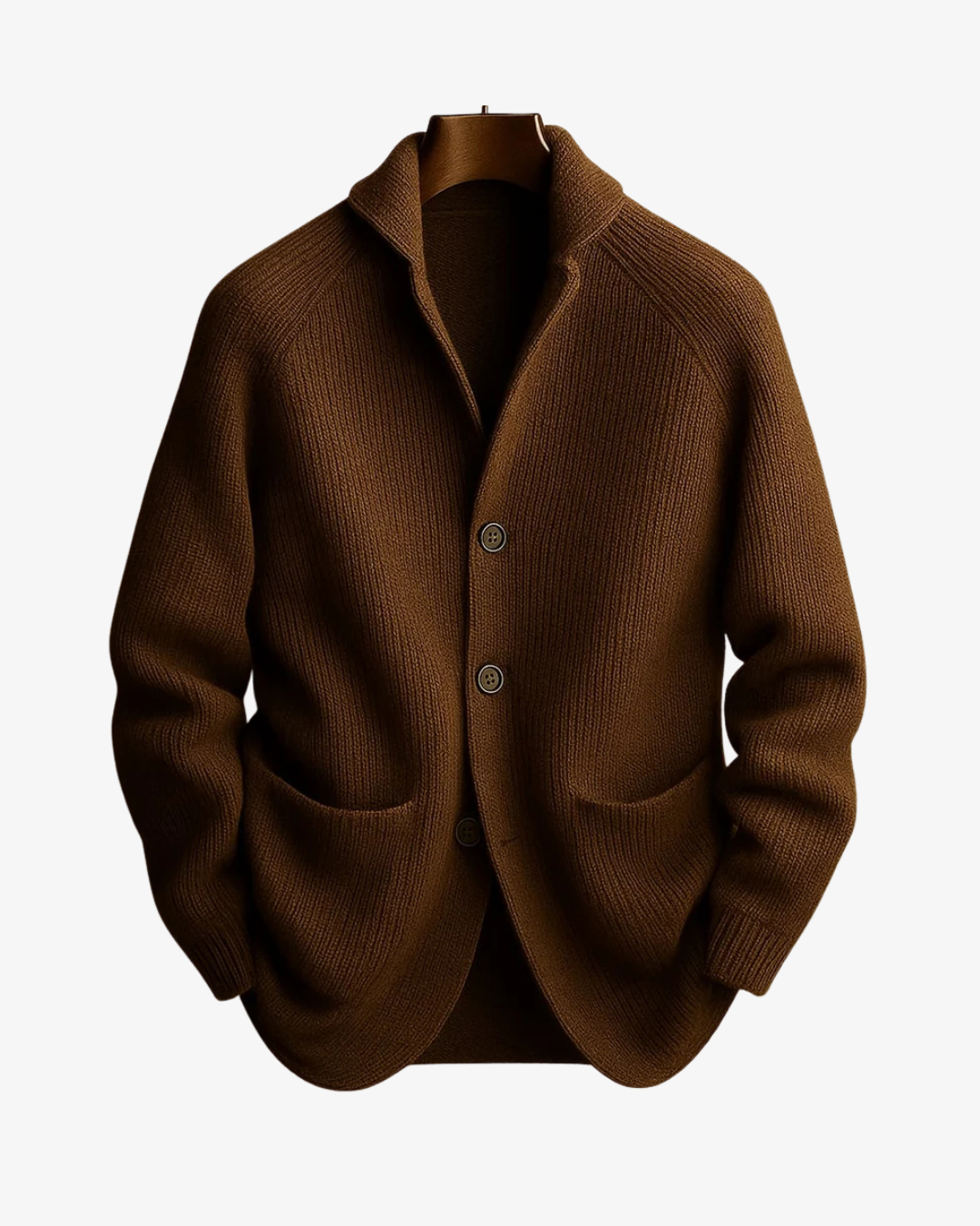 Elliot | Tailored Button-Front Knit Cardigan Image
