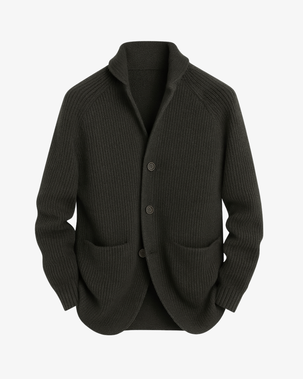 Elliot | Tailored Button-Front Knit Cardigan