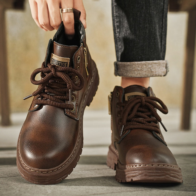 Archer | Rugged Lace-Up Ankle Boots Image