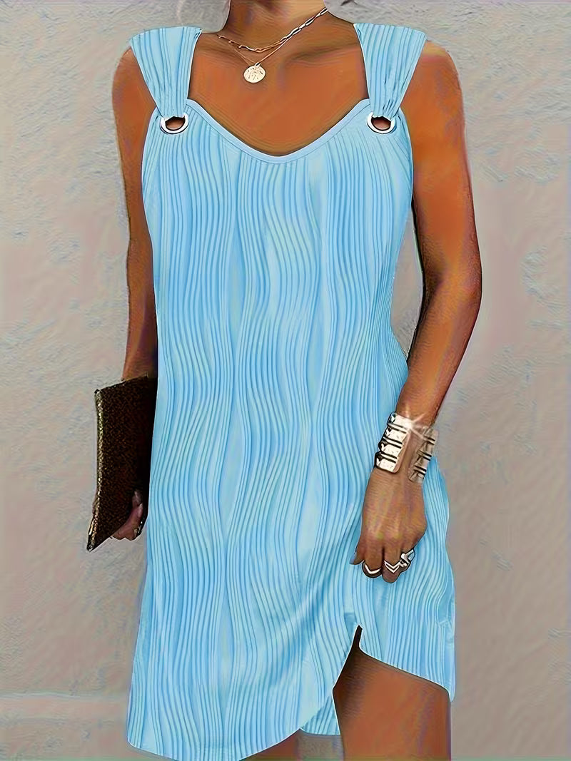 Maurice | Stylish V-Neck Sleeveless Dress Image