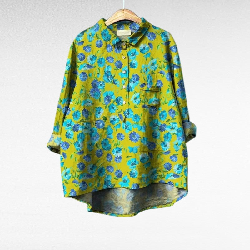 Tamara | Stylish Floral Dotted Blouse Image