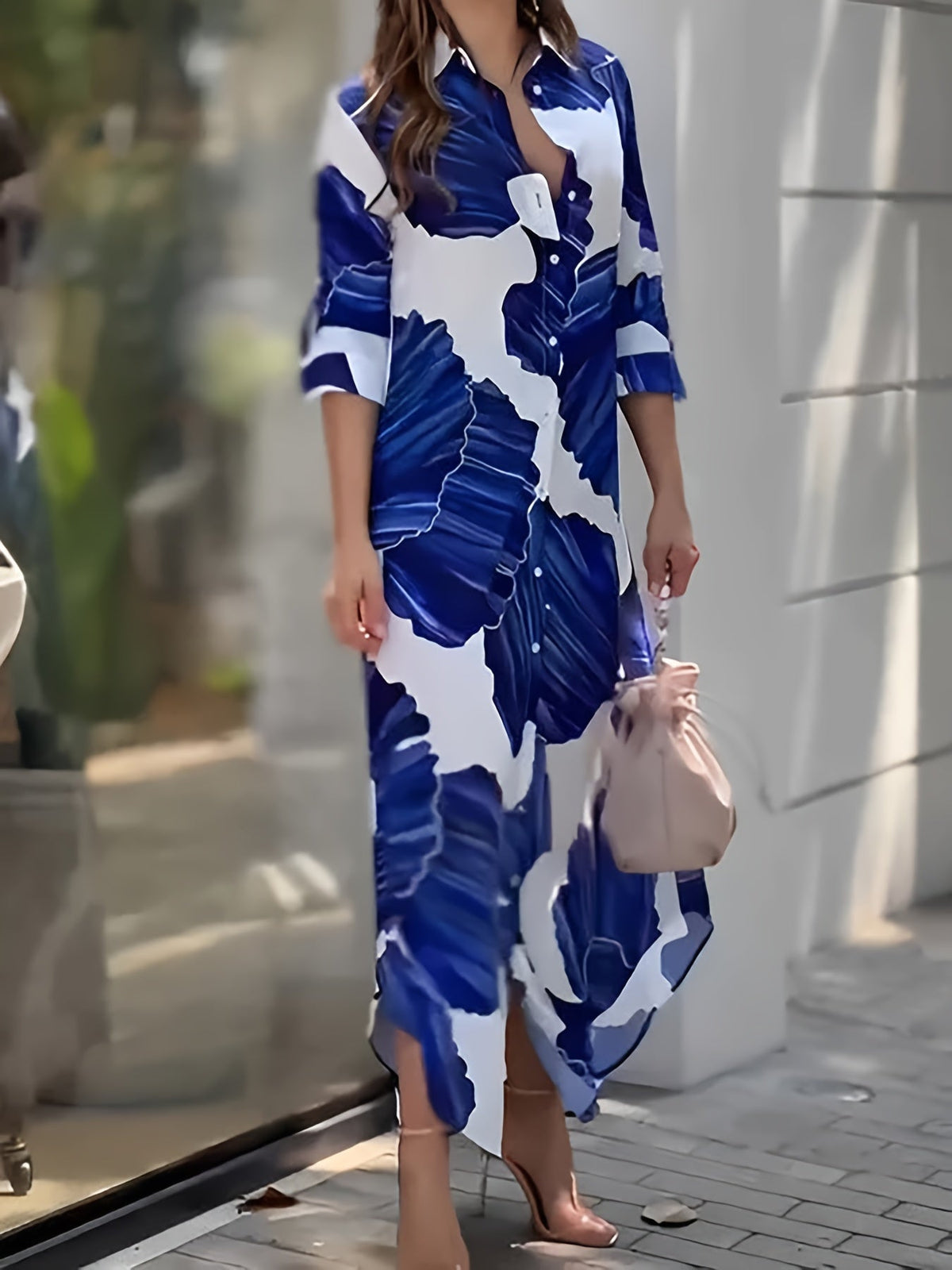 Larissa | Flowing Print Maxi Dress Image