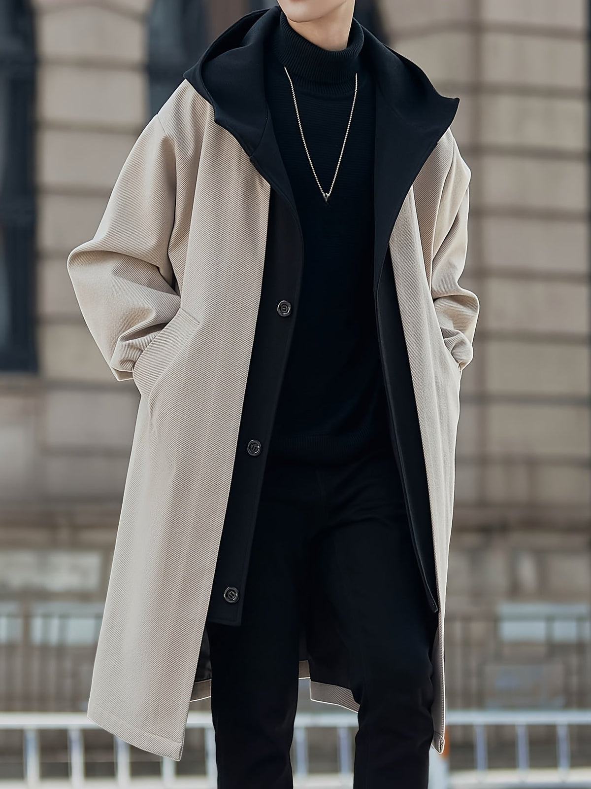 Harrison | Refined Hooded Longline Coat Image