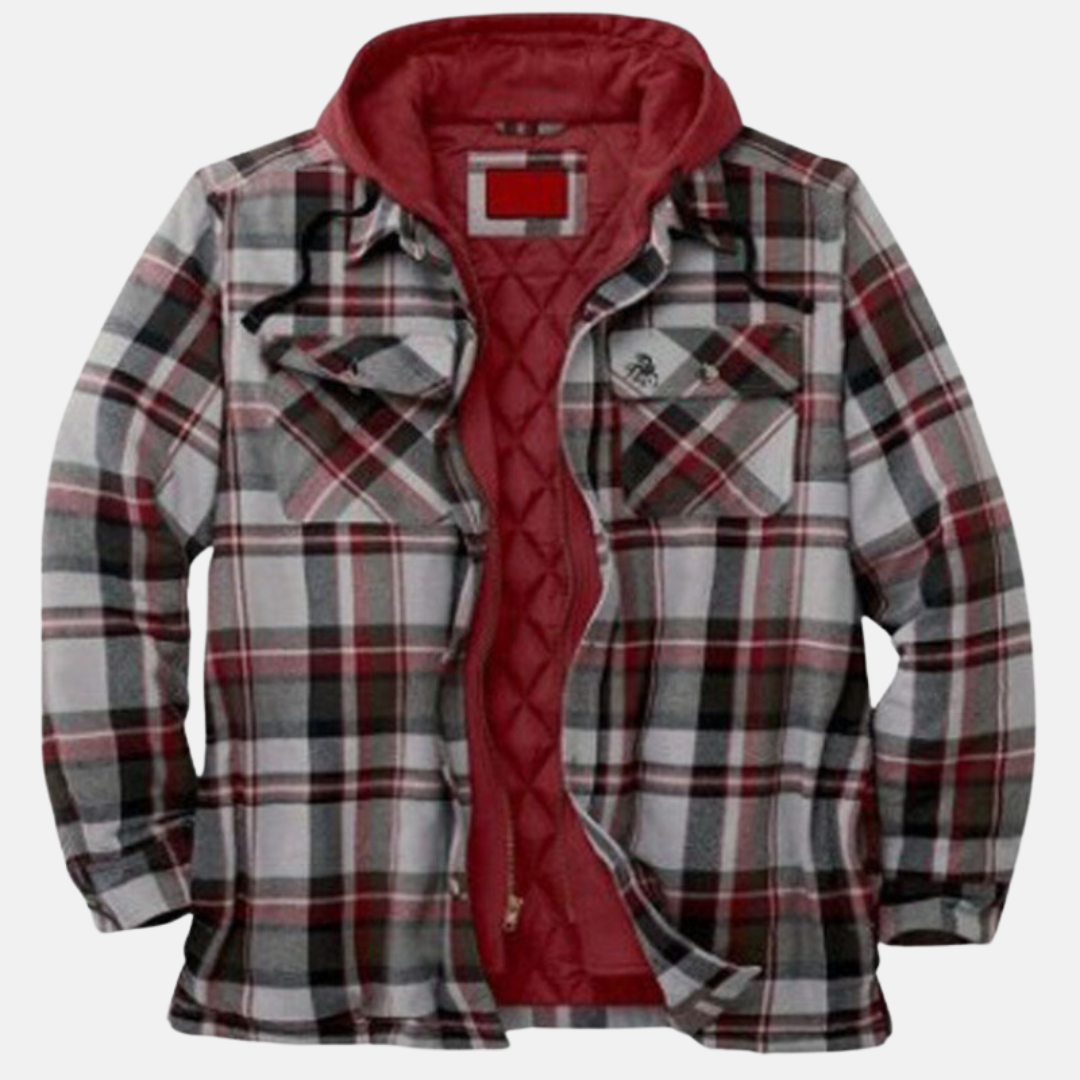 Rhett | Rugged Hooded Plaid Jacket Image