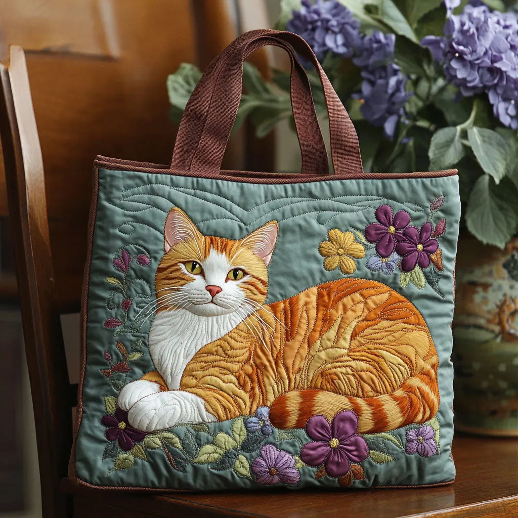 Vanessa | Multicolor Cat Art Tote Bag Image