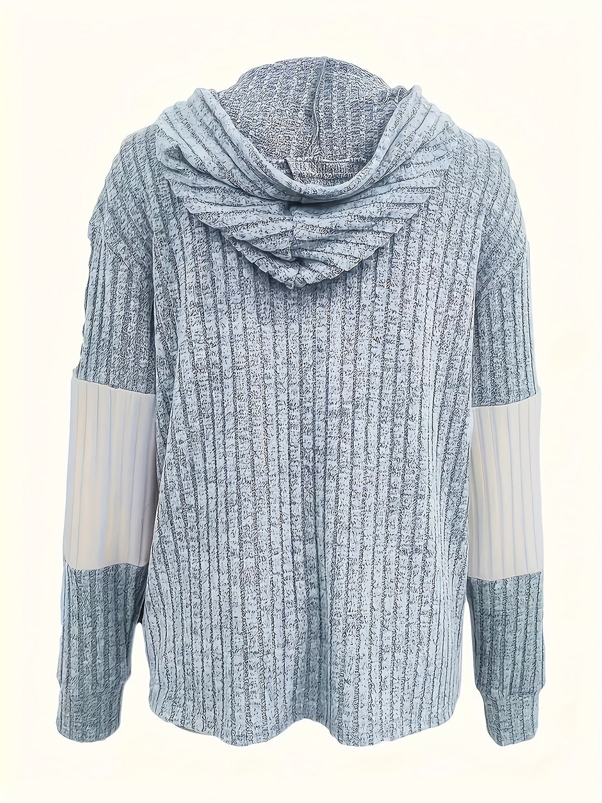 Cecilia | Textured Colour-Block Hooded Jacket Image
