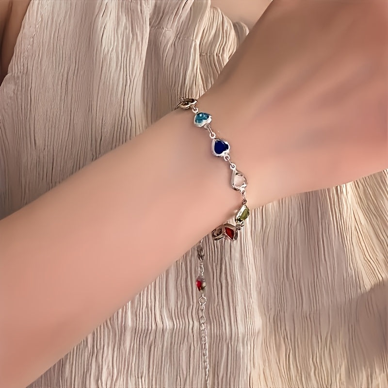 Gail | Stylish Multicolor Heart Shape Bracelet Image