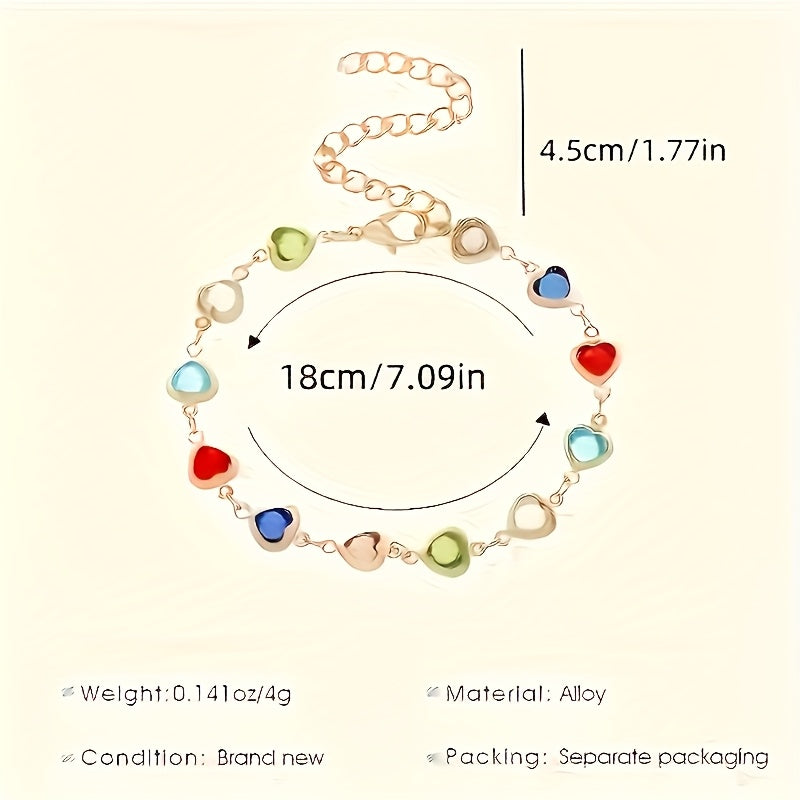 Gail | Stylish Multicolor Heart Shape Bracelet Image