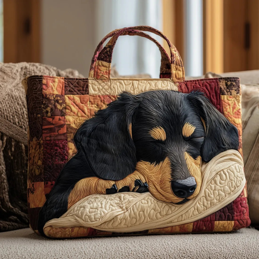 Tiffany | Elegant Dog Art Tote Bag Image