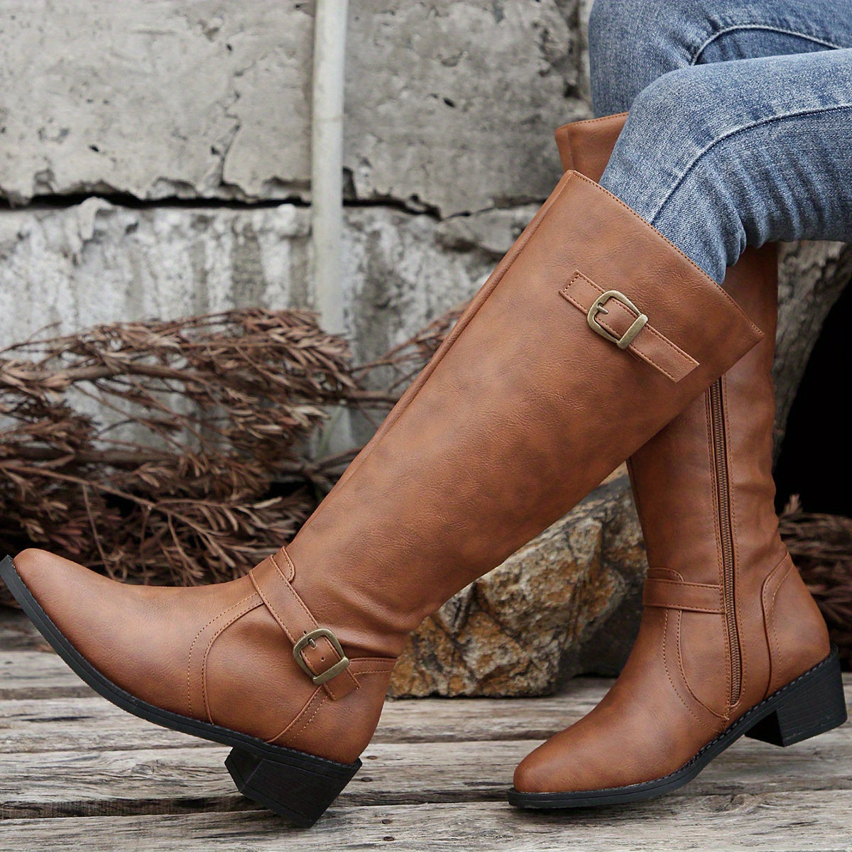 Naomi | Classic Riding Knee-High Boots Image