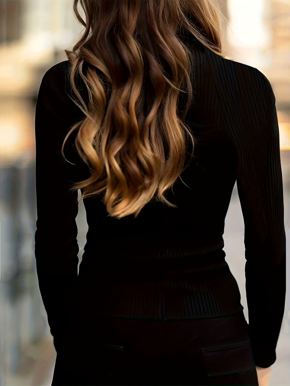 Sloane | Sleek Half-Zip High-Neck Top Image