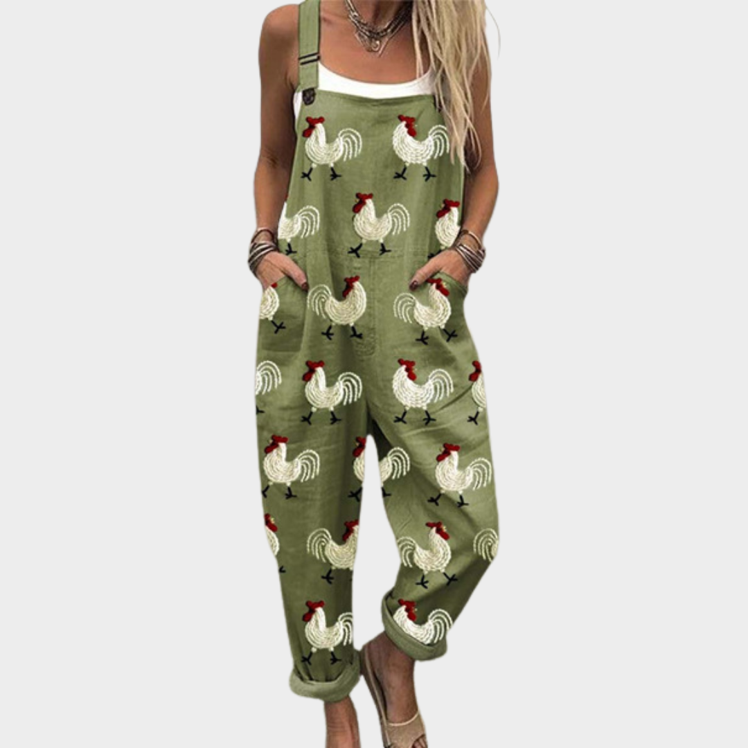 Clara | Comfortable Chick Art Jumpsuit Image