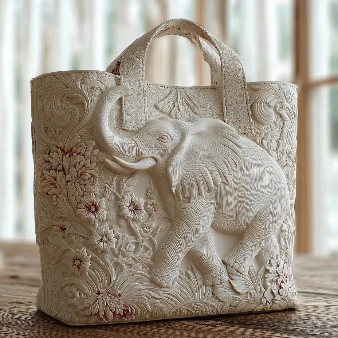 Patricia | Elegant Elephant Art tote Bag Image
