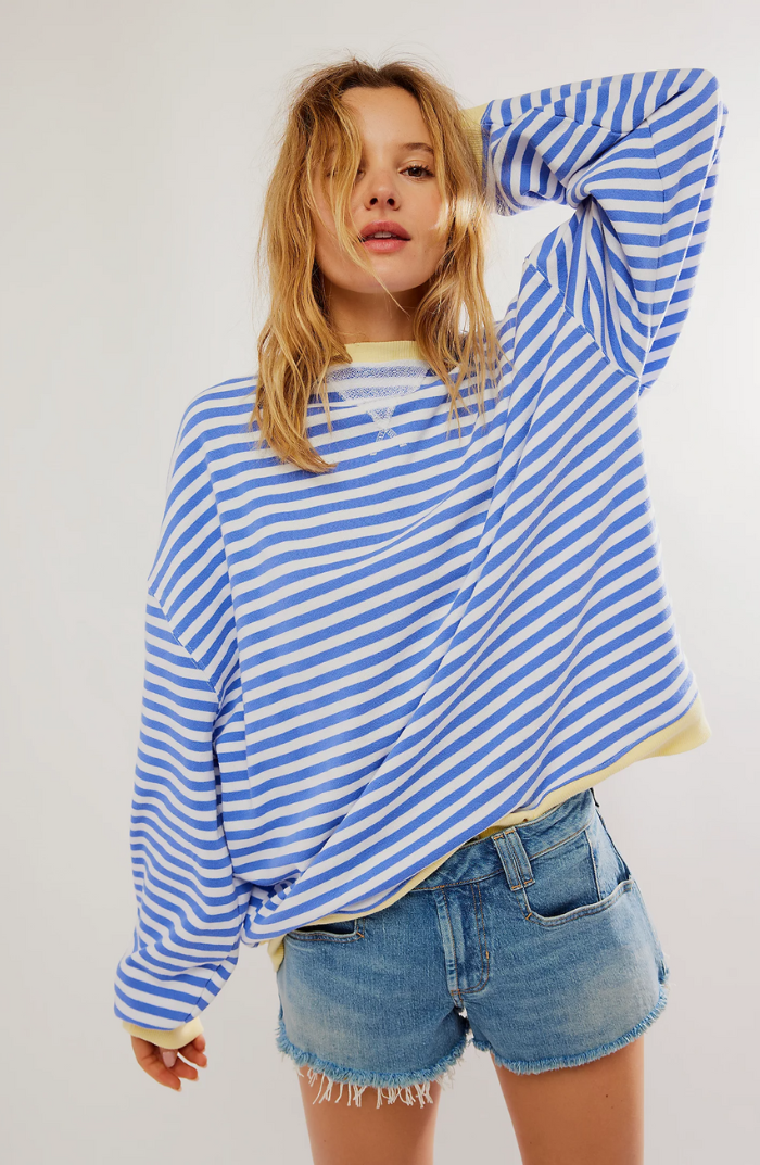 Paula | Striped Round-Neck Pullover Image