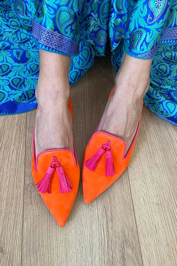Bailey | Elegant Pointed Tassels Loafer Image
