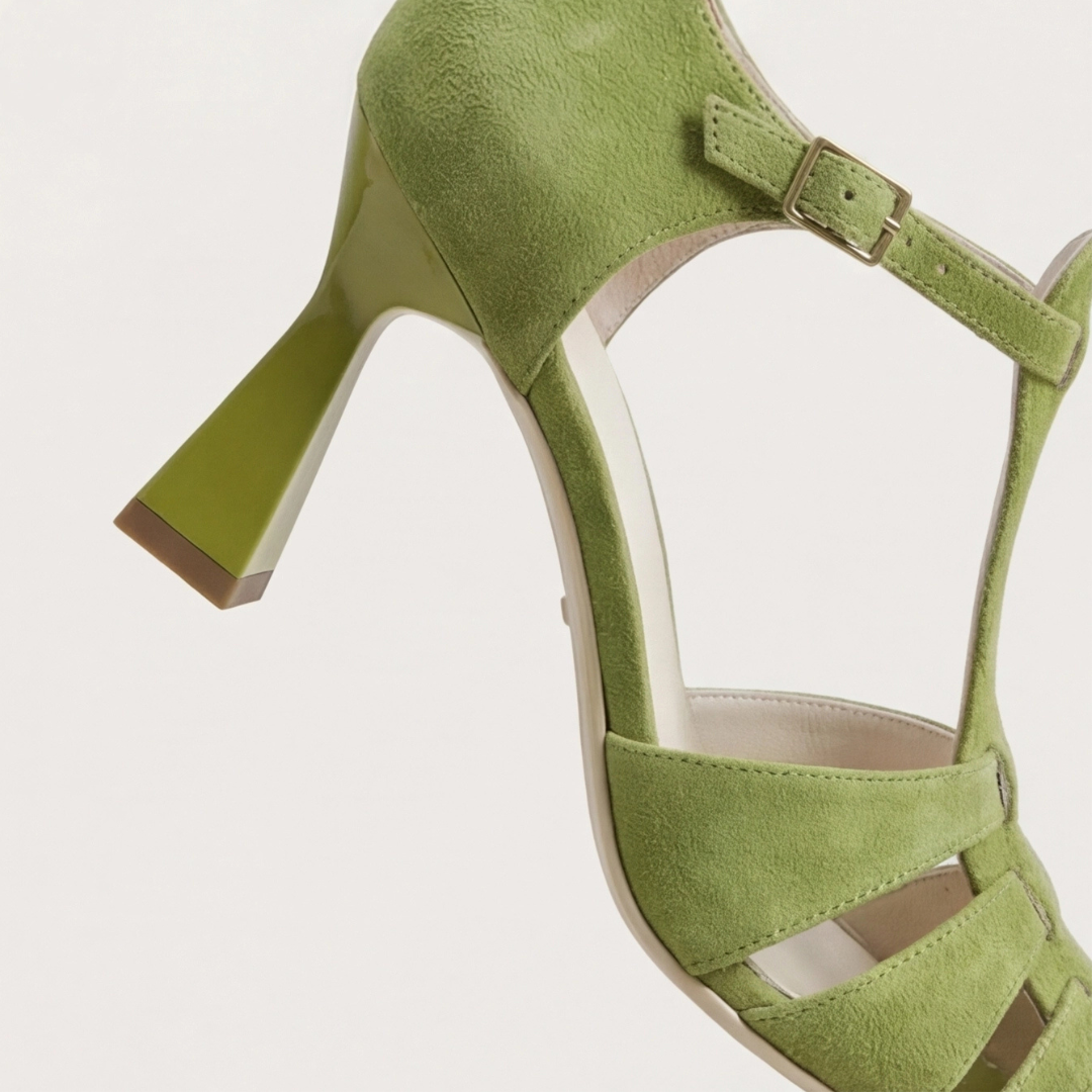 Rebecca | Classic Close Toe Strap Heels Image