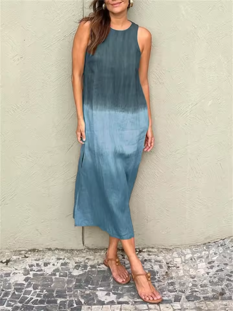 Katie | Sleeveless Round Neck Summer Dress Image