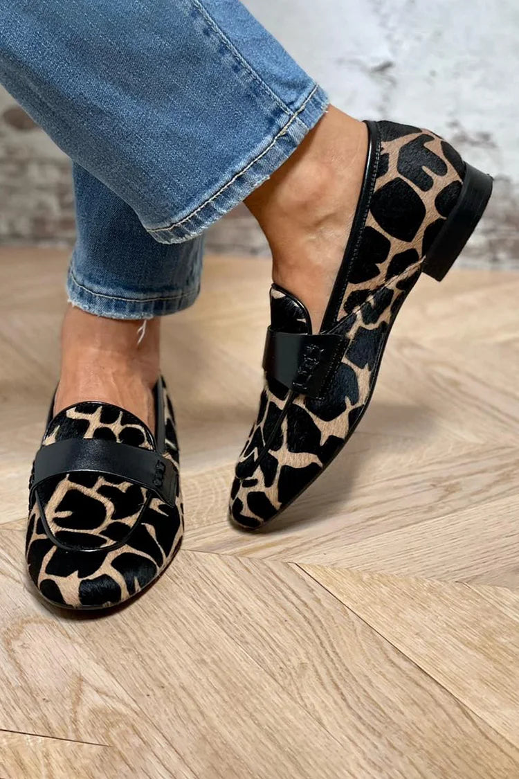 Myrtle | Elegant Animal Print Loafer Image