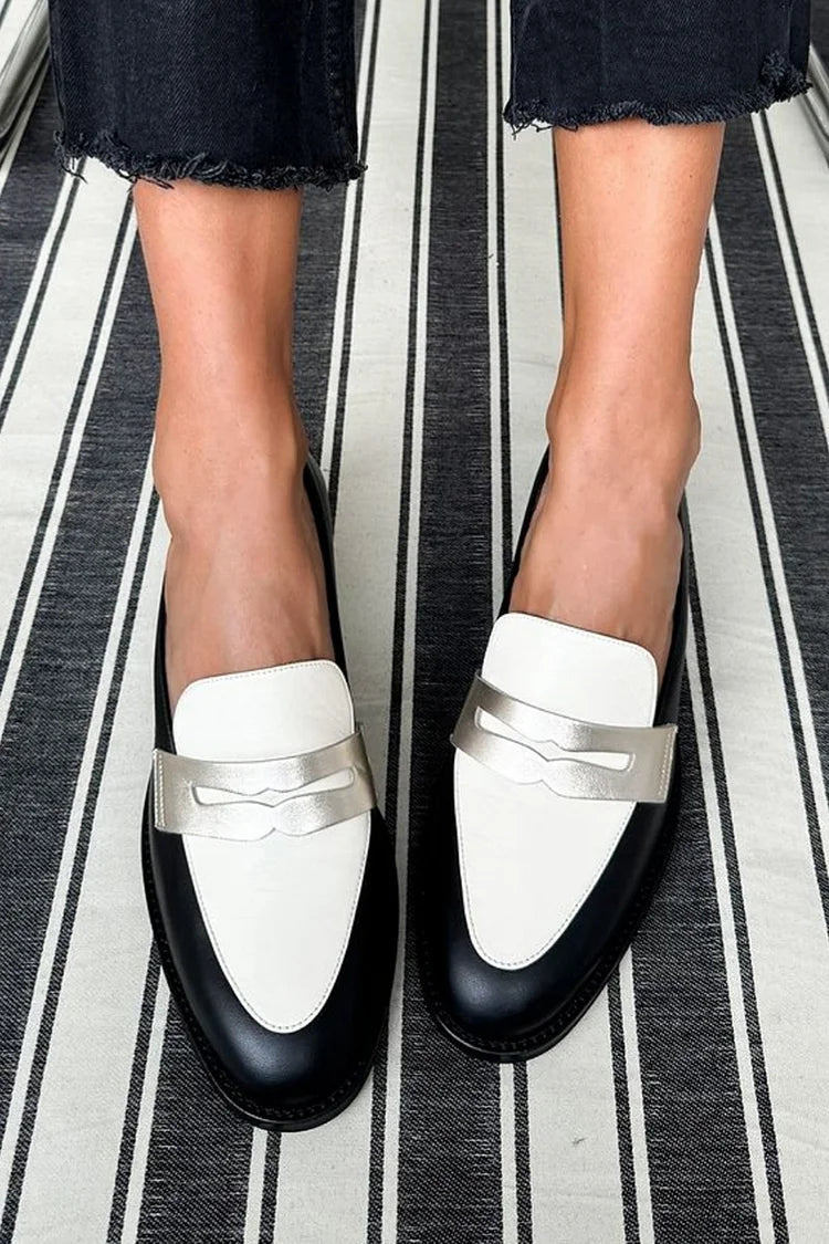 Alicia | Stylish Monochrome Premium Loafers Image