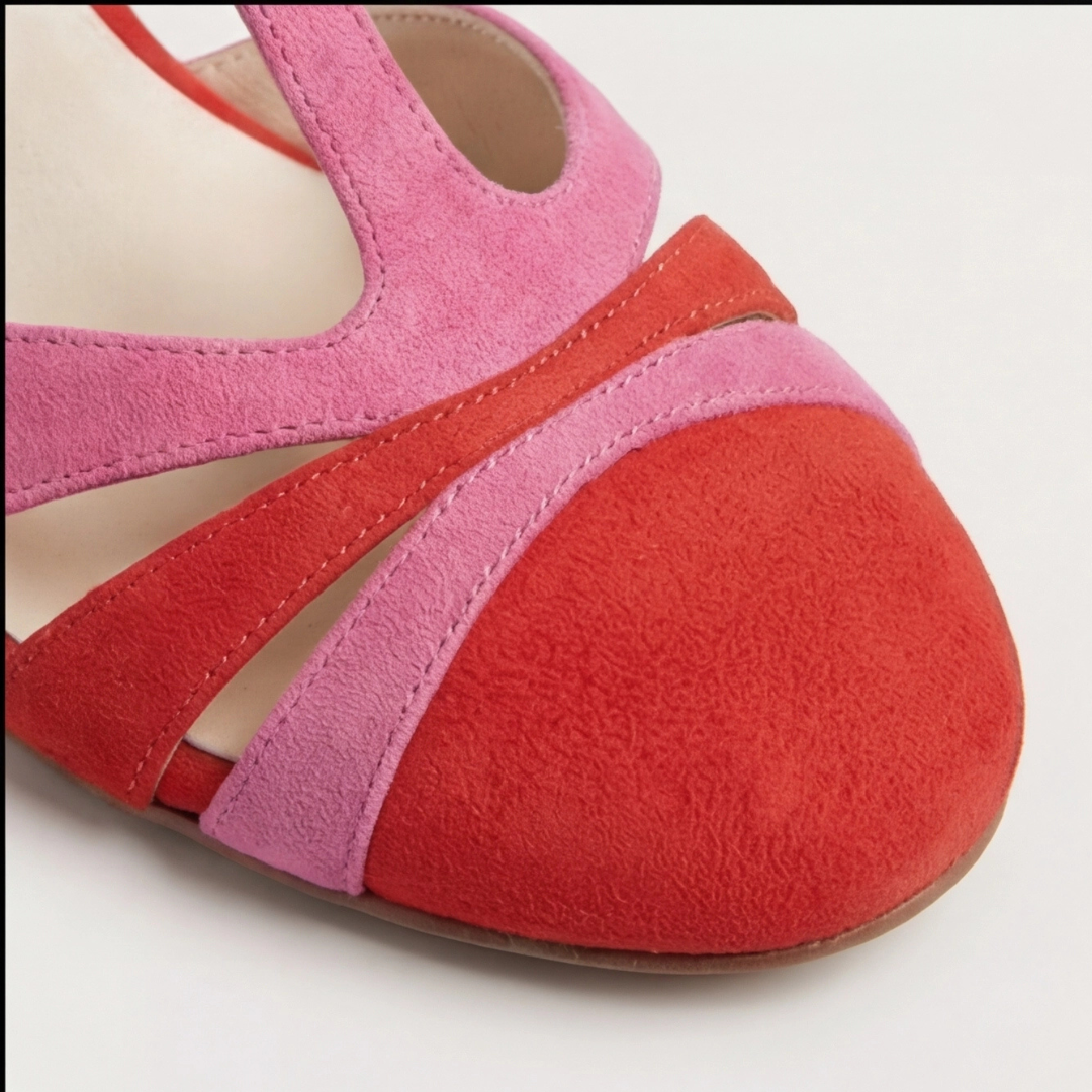 Joanna | Modern Closed Toe T-Strap Heels Image
