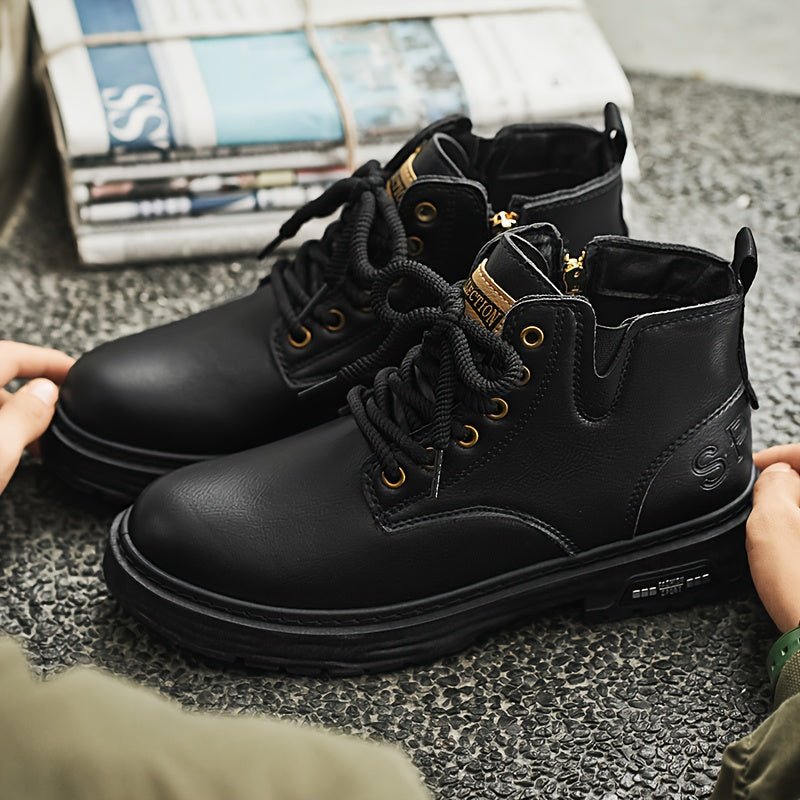 Archer | Rugged Lace-Up Ankle Boots Image