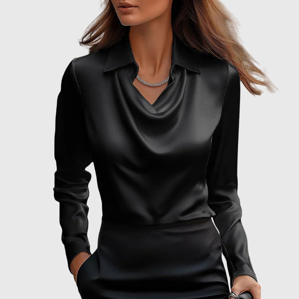Cordelia | Draped Elegant Blouse Image
