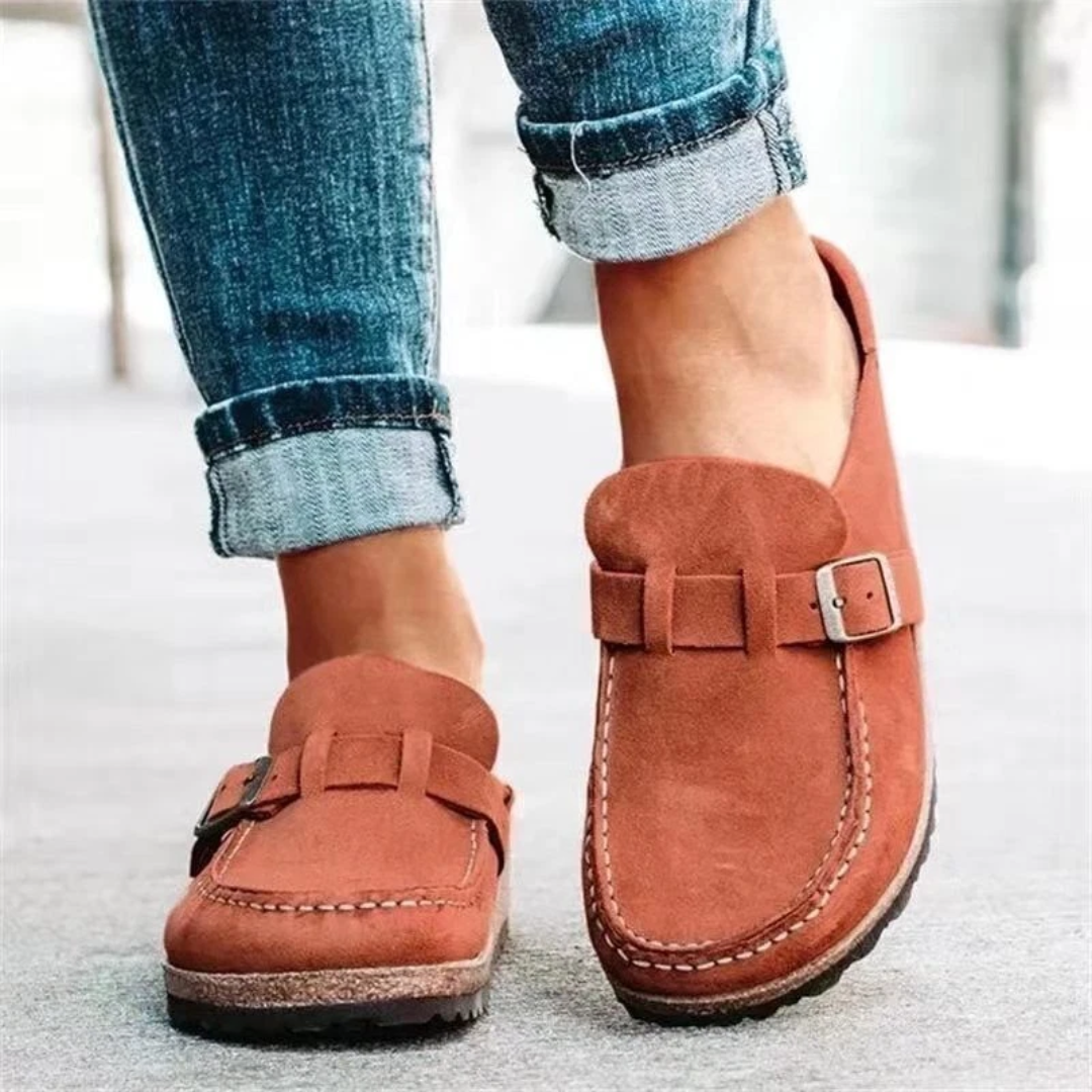 Lauren | Low Heel Buckle Loafers Image