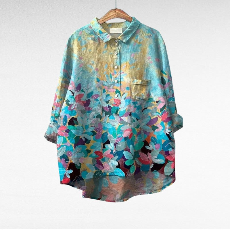 Shanice | Stylish Floral Button Blouse Image