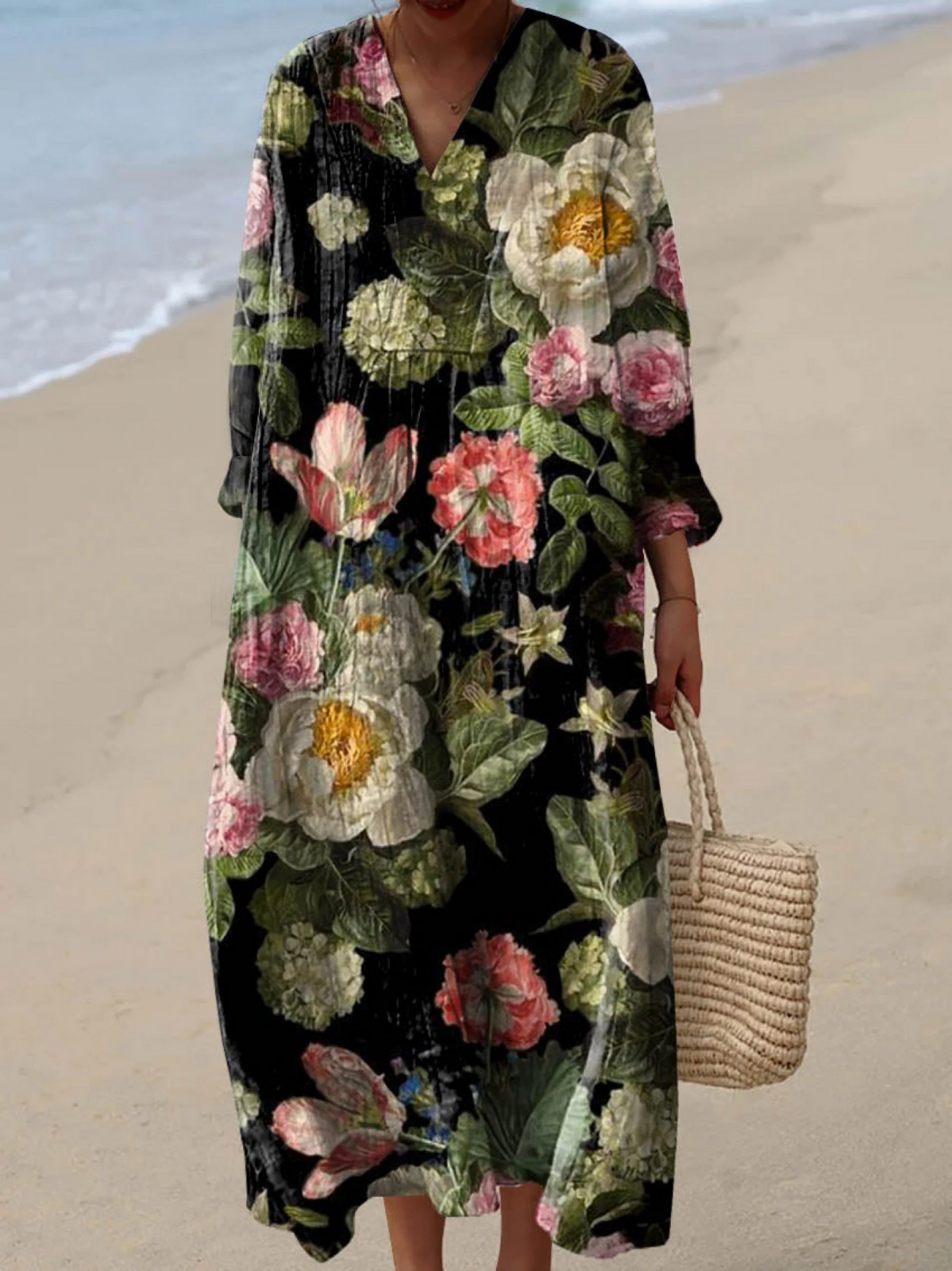 Margaux | Vintage Lovely Floral Art Dress Image