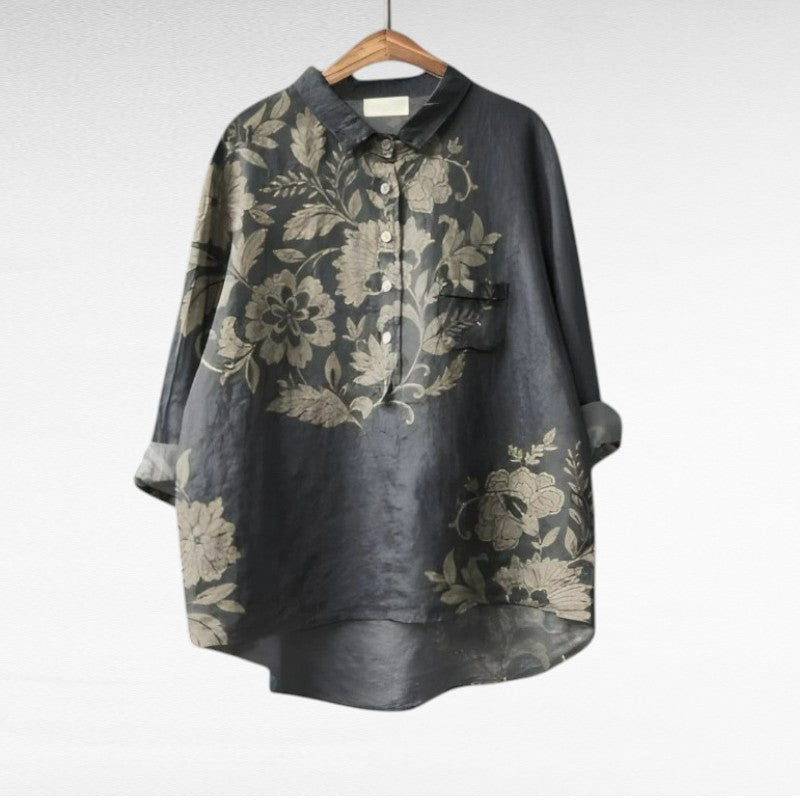 Meagan | Timeless Vintage Floral Blouse Image