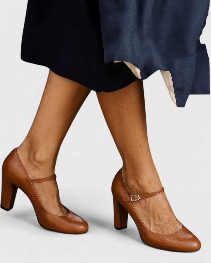 Brittany | Sophisticated Plain Strap Heels Image