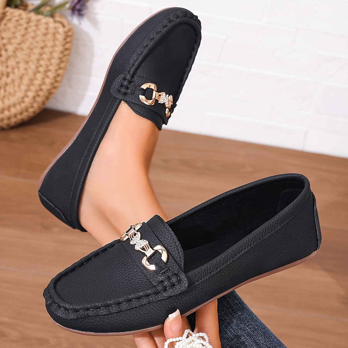 Nora | Elegant Buckle Loafers Image